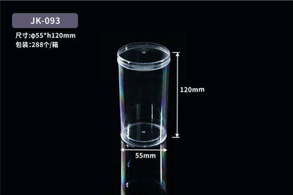 High Quality Durable Transparent Box Acrylic Rectangular Pastry Box Sweet Tiramisu Dessert Box Packaging Container