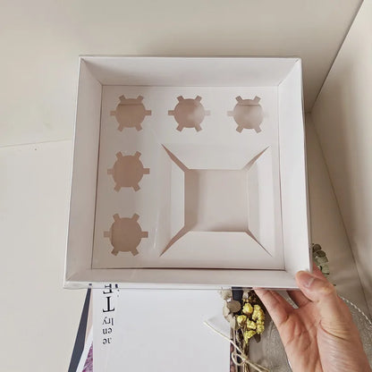 New Style Cupcake Box Baking Packaging Egg Tart Muffin Box Cupcake Container Box With Transparent PVC Lid