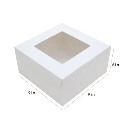 Top Window Cake Packaging Box Pastry Dessert Packaging Box Pastry Cookies Individually Wrapped Gift Box