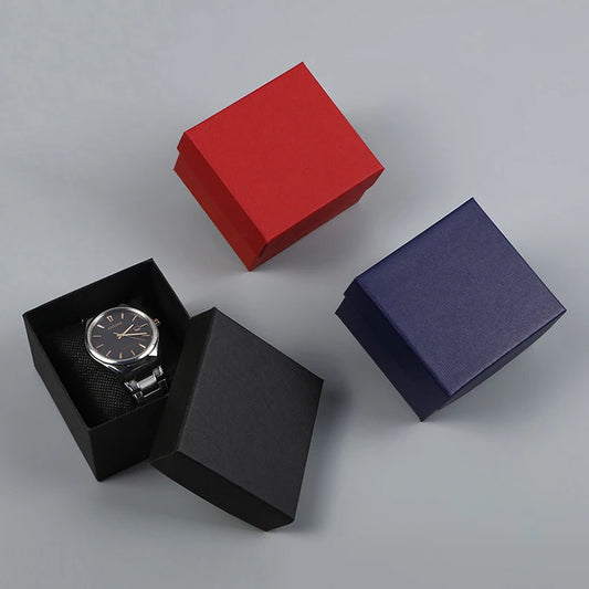 Wholesale Customized square Luxury Watch Packaging Paper Box with Customizable Lid and Basic Watch Box Display Gift Box