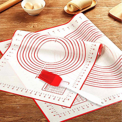 Are Resistant to High Temperatures Non-slip Non-stick Baking Mat Rolling Pastry Mat Kneading Dough Silicone Dough Rolling Mat