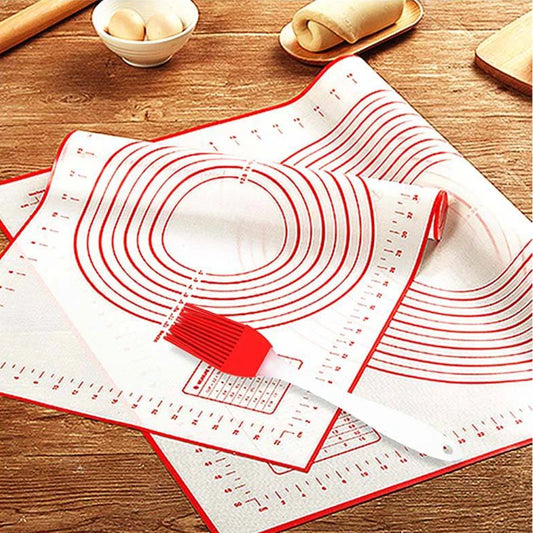 Are Resistant to High Temperatures Non-slip Non-stick Baking Mat Rolling Pastry Mat Kneading Dough Silicone Dough Rolling Mat