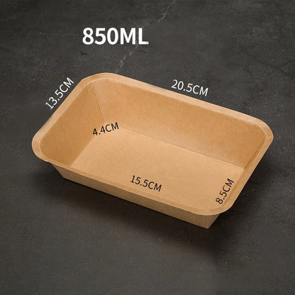 Disposable Food Trays Kraft Food Packaging Take Away Fried Chicken Chips Boat Tray Paper