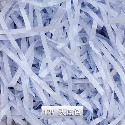 Lafite Papyrus Wholesale Color Ruffled Cut Paper Papyrus Stuffing Packaging for Luxury Gift Box Stuffing