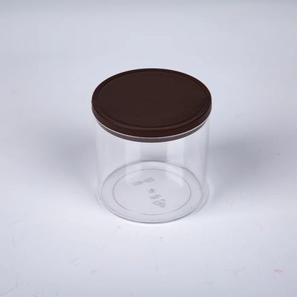 Disposable Transparent Snack sealed Chocolate and Candy Plastic Jars  Food Jar with Lids Storage Box Kitchen Household Bottle