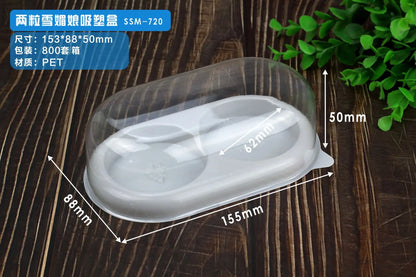 Customized Sales Transparent square Sandwich Box, Disposable Food Grade Baking Plastic Mousse Swiss Roll Divider Packaging Box