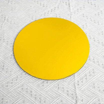 Bake a Golden Round Birthday Cake 8 Inches,10 Inches, 12 Inches  Plaster Mortar Board Birthday Cake Roundness  Tray Board