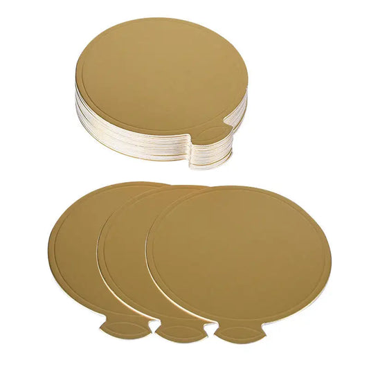 Bestselling Food Grade Mini Gold Paper Mousse Cake Base with Gold Disposable Circular Cake Mat in Different Sizes