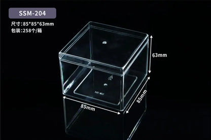 Customized High-quality and Large-sized Food Grade Plastic Transparent Biscuit Box, Pastry and Dessert Tiramisu Box