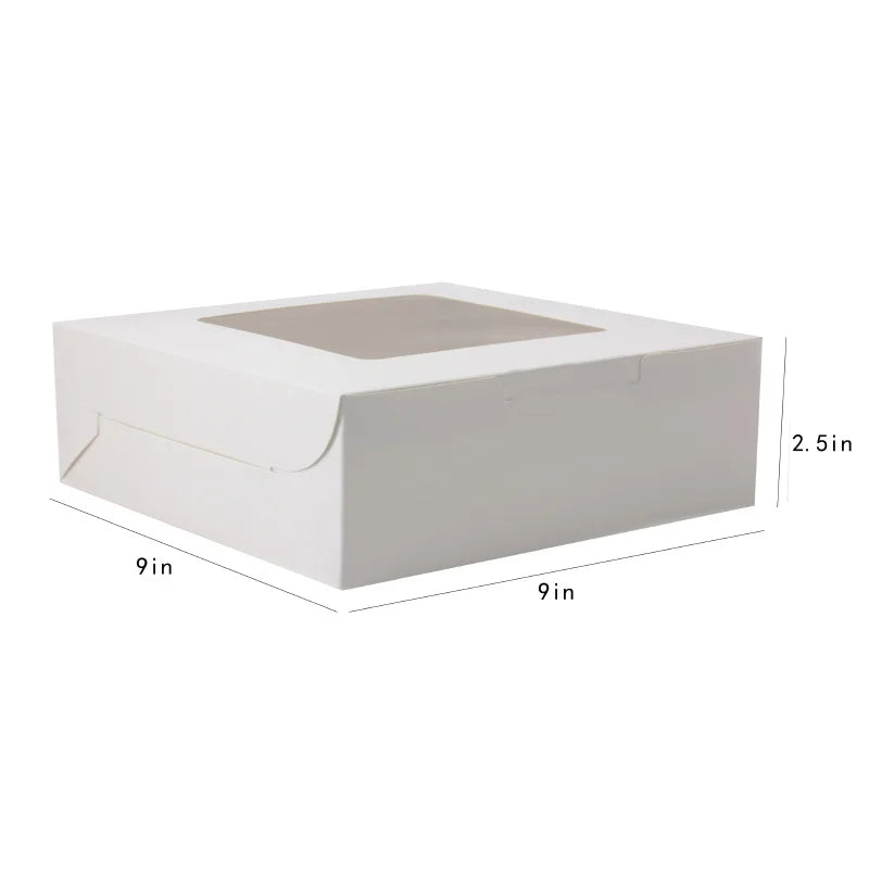 Top Window Cake Packaging Box Pastry Dessert Packaging Box Pastry Cookies Individually Wrapped Gift Box