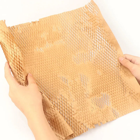 Hot Selling Biodegradable Custom Size Recyclable Waterproof and Shockproof Packaging Gift Honeycomb Kraft Paper