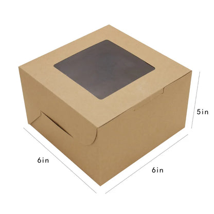 Top Window Cake Packaging Box Pastry Dessert Packaging Box Pastry Cookies Individually Wrapped Gift Box