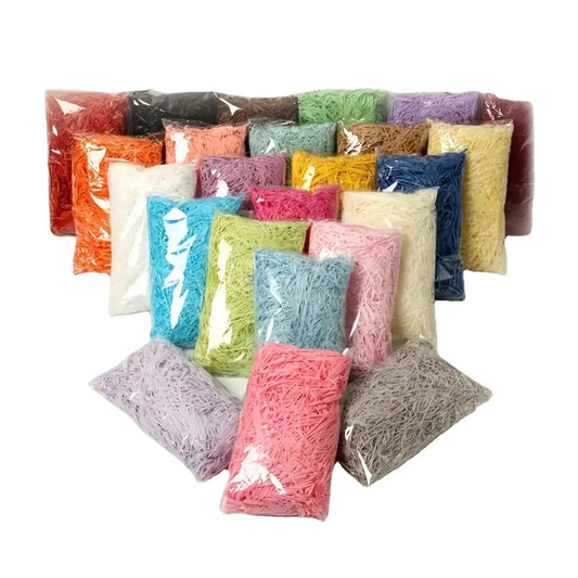 Lafite Papyrus Wholesale Color Ruffled Cut Paper Papyrus Stuffing Packaging for Luxury Gift Box Stuffing