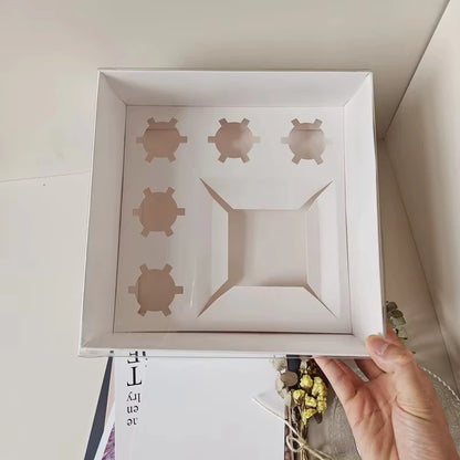 New Style Cupcake Box Baking Packaging Egg Tart Muffin Box Cupcake Container Box With Transparent PVC Lid