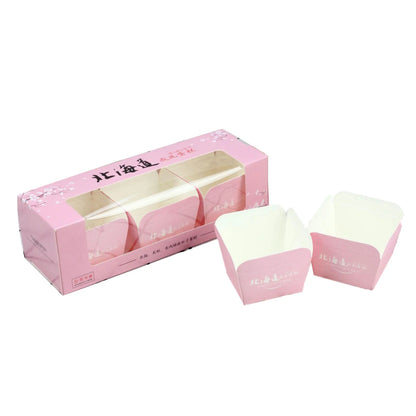 Hokkaido Chiffon Cake Paper Cup Cup Large square Paper Tomafin Cup Mold Baking Oven Special Baking