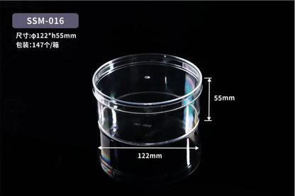 Customized High-quality Food Grade Plastic Transparent Biscuit Box, Pastry and Dessert Tiramisu Small square Transparent Box
