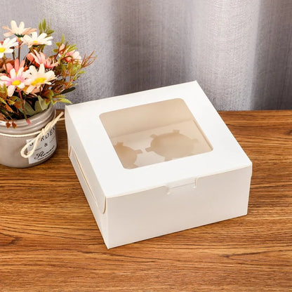 Wholesale Takeaway Transparent Cake Boxes with Window Luxury Cake Packaging Mini Cake Box
