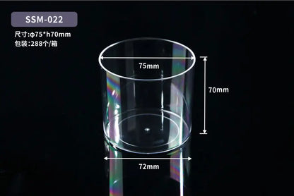 Customized High-quality and Large-sized Food Grade Plastic Transparent Biscuit Box, Pastry and Dessert Tiramisu Box