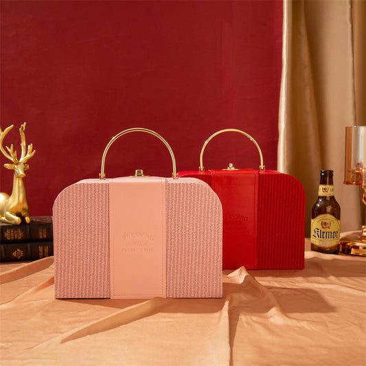 New Leather High-end Creative Handheld Gift Boxes