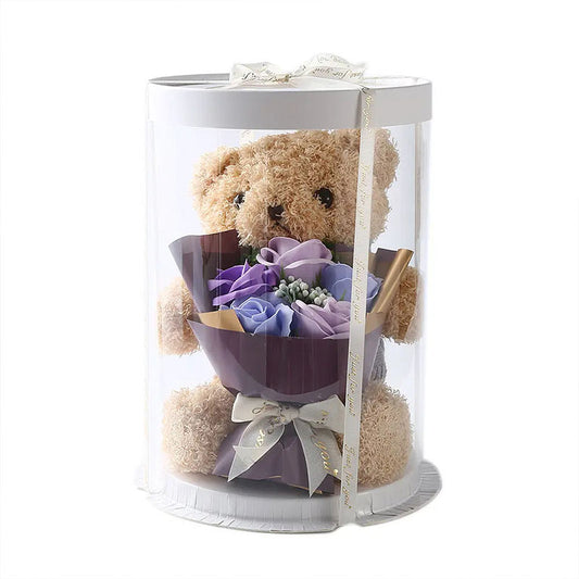 Birthday Round clear Flower Boxes