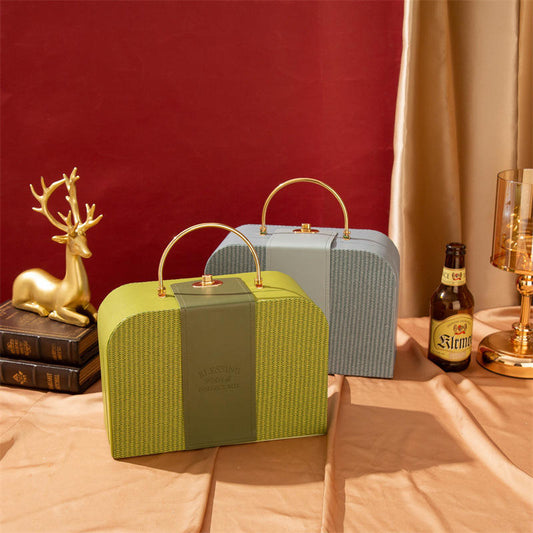 New Leather High-end Creative Handheld Gift Boxes