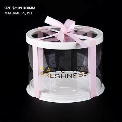 Birthday Round clear Flower Boxes
