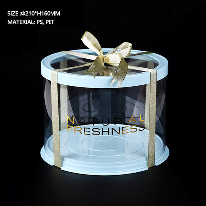 Birthday Round clear Flower Boxes