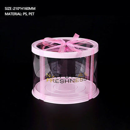 Birthday Round clear Flower Boxes