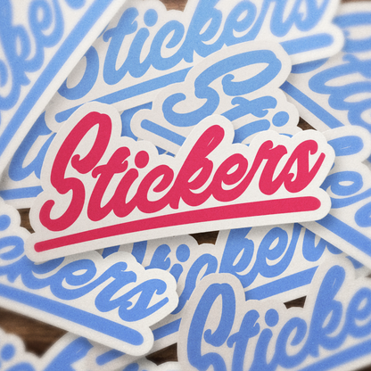 Custom Logo UV-Proof Waterproof Die Cut Sticker Label
